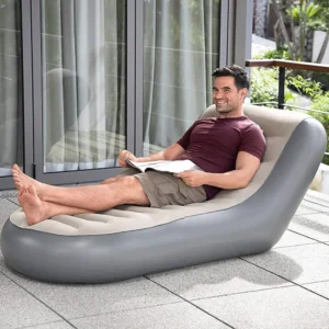 كرسي طويل للاسترخاء مريح وناعم بتصميم أنيق وعصري